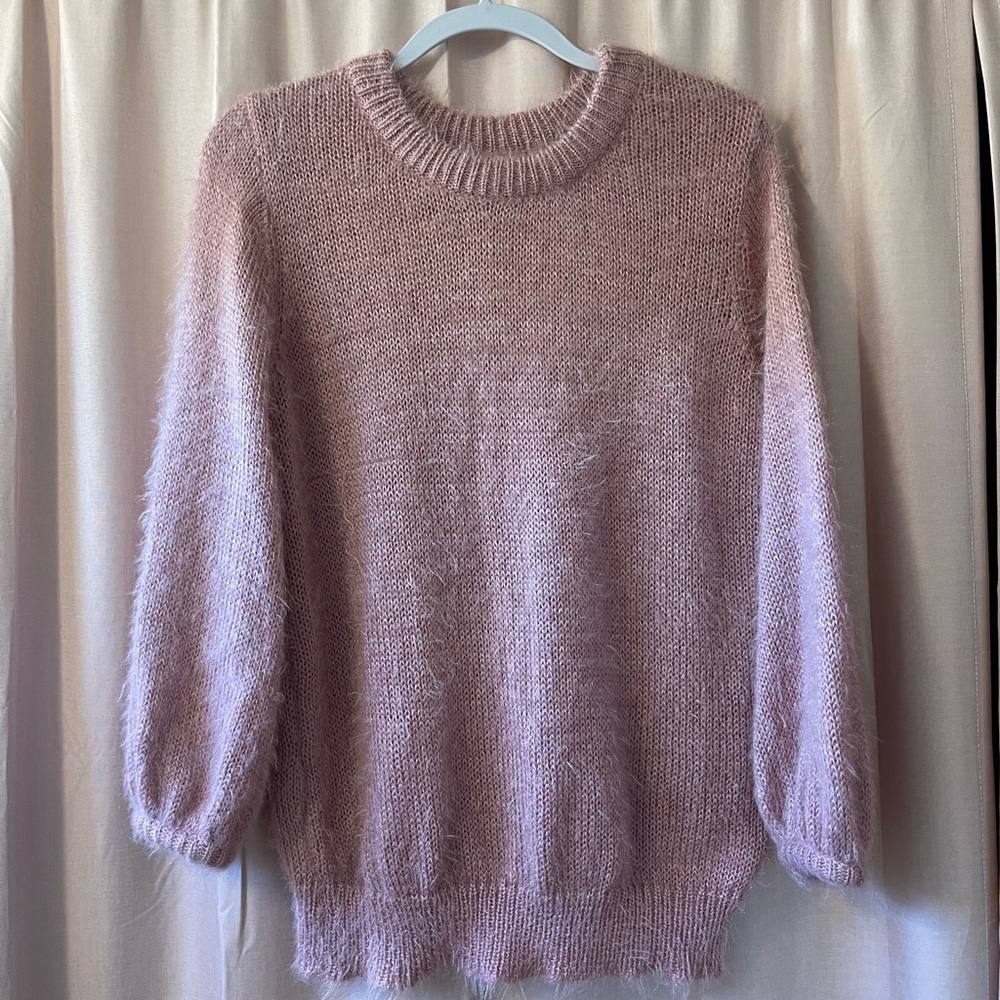 Pink Fluffy Sweater